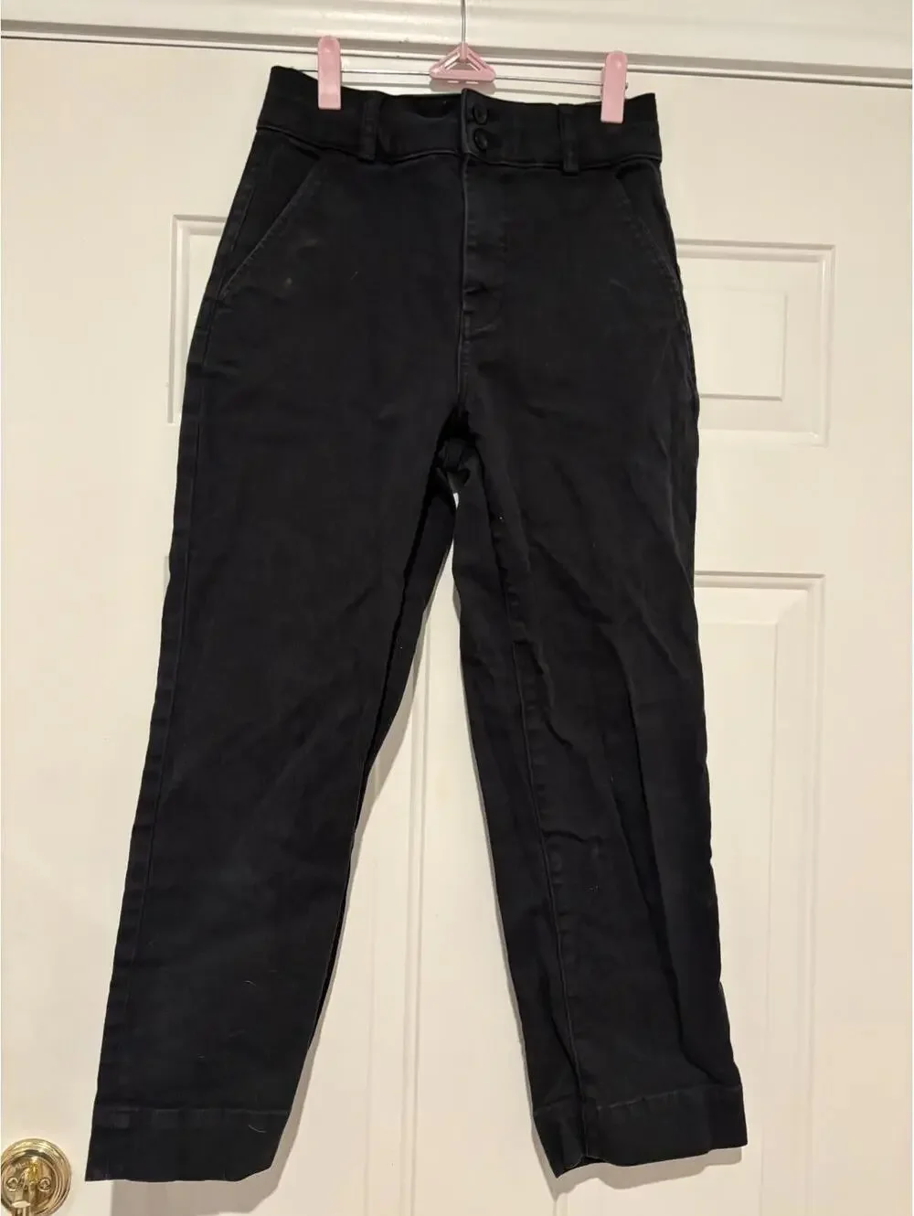 Womens Everlane blk sz 2 cotton pants #361